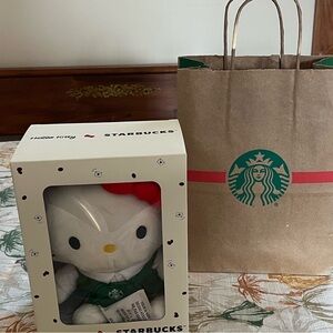 Hello Kitty Starbucks Collectible Plush nwt